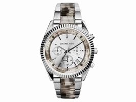 Michael Kors MK5962 Clarkson Chronograph Grey Acetate Bracelet Womens Michael Kors