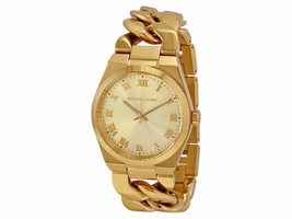 Michael Kors MK3393 Channing Champagne Dial Gold Tone Stainless Women's Michael Kors