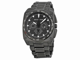 Michael Kors MK8392 Grandstand Black Dial Ion Plated Chronograph Mens Michael Kors