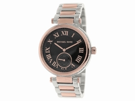Michael Kors Skylar MK5957 Black Dial Two Tone Stainless Steel Bracelet Womens Michael Kors