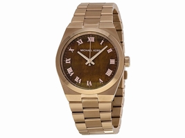 Michael Kors MK5895 Channing Brown Dial Rose Gold Stainless Womens Michael Kors