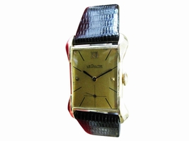 Le Coultre 14K Yellow Gold Fancy Lugs Manual Wind Dress Vintage Mens Le Coultre