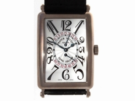 Franck Muller Long Island 18K White Gold Jumping Second Hand Unisex Franck Muller