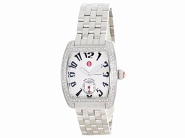 Michele Mini Urban MW02A01A2927 Diamond Silver Dial Stainless Steel Bracelet Womens Michele