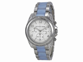 Michael Kors MK6137 Blair Silver Dial Stainless Steel Chronograph 39mm Womens Michael Kors