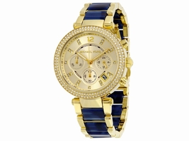 Michael Kors MK6238 Parker Champagne Dial Gold Plated Stainless Steel 39mm Womens Michael Kors