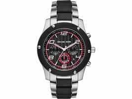 Michael Kors Caine MK8474 Stainless Steel with Black Dial 45mm Mens Michael Kors