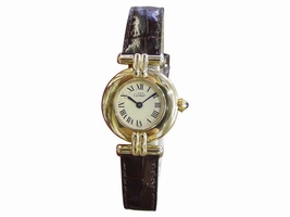 Cartier Must De Cartier Vermeil Gold Plated Sterling Silver 24mm Womens Cartier