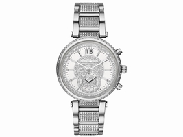 Michael Kors MK6281 Sawyer Silver Dial Stainless Steel 39mm Womens Michael Kors