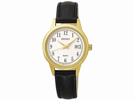Seiko SUR844 Gold Tone Stainless Steel Quartz 30mm Womens Seiko