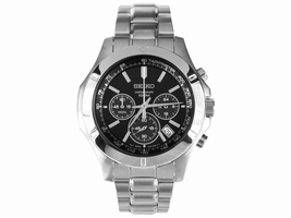 Seiko SSB105 Stainless Steel Quartz 40mm Mens Seiko