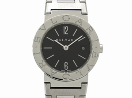Bulgari Bvlgari BB26SS Stainless Steel Black Quartz 26mm Womens Bulgari