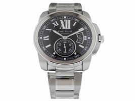 Cartier Calibre de W7100016 Automatic Stainless Steel Black Dial Cartier