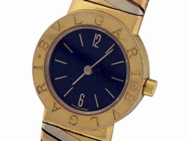 Bulgari Classic Torsion Bangle 18K Yellow, White and Pink Gold 23mm Bulgari