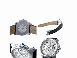 Cartier Calibre de Cartier W7100037 Automatic Stainless Steel Leather Cartier