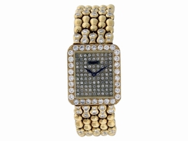 Piaget Protocol 18K Yellow Gold & Diamond 20mm x 23mm Piaget
