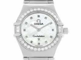 Omega Constellation My Choice 1465.71.00 Stainless Steel & Diamond 22.5mm Womens Omega