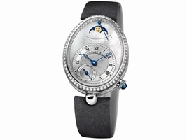 Breguet 8908BB/V2/864 D00D Reine de Naples 18Kt WG Pearl Dial Breguet