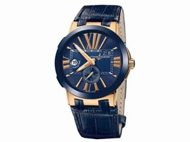Ulysse Nardin 246-00-5-43 Executive Dual Time Blue Dial Rose Gold Ulysse Nardin