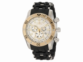 Invicta 10250 Silver Dial Polyurethane Chronograph Men's Invicta