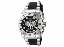 Invicta 6653 Reserve Black Dial Polyurethane Chronograph Men's Invicta