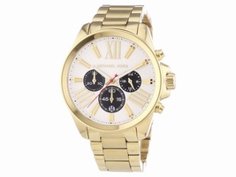 Michael Kors MK5838 Wren Chronograph Silver Dial Gold-tone Womens Michael Kors