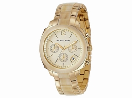 Michael Kors MK5247 Champagne Dial Gold Steel and Plastic Bracelet Womens Michael Kors