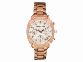 Michael Kors MK5336 Rose Gold Stainless Steel MOP Dial Crystal Chronograph Michael Kors