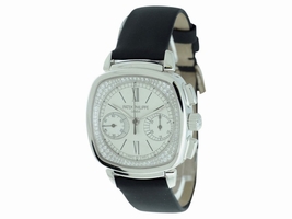 Patek Philippe Chronograph Diamond Dial 18K White Gold Womens Patek Philippe
