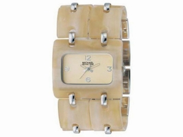 Michael Kors MK4047 Faux Cream Dial Acrylic & Gold Tone Womens Michael Kors