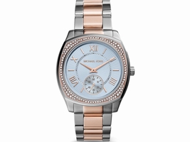 Michael Kors MK6136 Bryn Blue Dial Two Tone Stainless Steel Womens Michael Kors But at TrueFacet