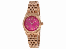 Michael Kors MK3285 Petite Pink Dial Rose Gold Stainless Women's Michael Kors