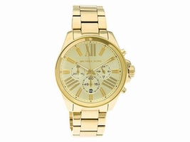 Michael Kors MK5711 Chronograph Gold-Tone Stainless Steel Bracelet Womens Michael Kors