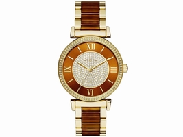Michael Kors Catlin MK3411 Two-Tone Stainless Steel Gold Tone 36mm Womens Michael Kors