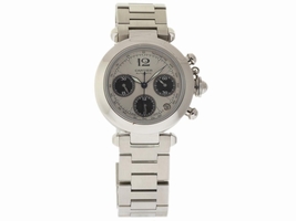 Cartier Pasha C W31048M7 Stainless Steel Automatic Silver Dial 35mm Womens Cartier