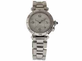 Cartier Pasha W31059H3 Stainless Steel Automatic Silver Dial 38mm Womens Cartier