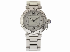 Cartier Pasha Seatimer W31080M7 Stainless Steel White Dial Automatic 40mm Unisex Cartier