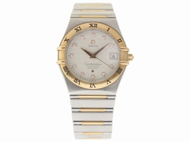 Omega Constellation 1304.35.00 Stainless Steel Yellow Gold 35mm Mens Omega