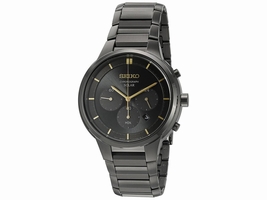 Seiko SSC441 Black Ion Plated Stainless Steel 41.50mm Mens Seiko