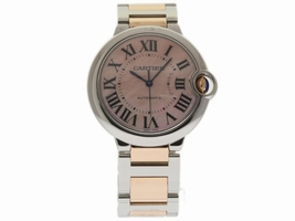 Cartier Ballon Bleu W6920033 Stainless Steel & Rose Gold 36mm Womens Cartier