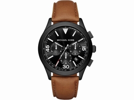 Michael Kors Gareth MK8450 Black Ion Plated Stainless Steel with Black Dial 43mm Mens Michael Kors