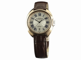 Cartier Cle De WGCL0004 18K Rose Gold & Leather Automatic 40mm Mens Cartier