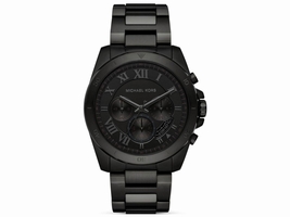 Michael Kors MK8482 Black Ion Plated Stainless Steel 44mm Mens Michael Kors