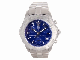 Tag Heuer Professional CN1112 Blue Dial Stainless Steel Bracelet 40mm Mens Tag Heuer