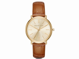Michael Kors Jaryn MK2496 Gold Tone Stainless Steel / Leather Quartz 38mm Womens Michael Kors