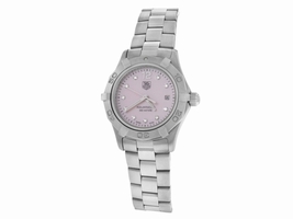 Tag Heuer Aquaracer WAF141H Stainless Steel with Mother of Pearl & Diamond Quartz 28mm Womens Tag Heuer