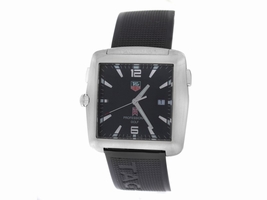 Tag Heuer Tiger Woods WAE1110 Stainless Steel & Rubber Quartz 36mm Mens Tag Heuer