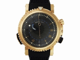Breguet Marine Royale 5847br/z2/5zv 18K Rose Gold / Rubber Automatic 45mm Mens Breguet