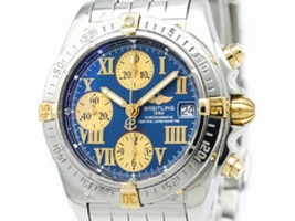 Breitling Chrono Cockpit B13358 Stainless Steel & 18K Yellow Gold Automatic 38mm Mens Breitling