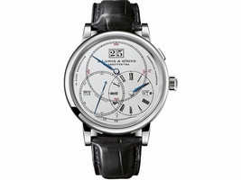 A. Lange and Sohne Richard Lange Terraluna 180.026 18K White Gold / Leather 45.5mm Mens A. Lange and Sohne